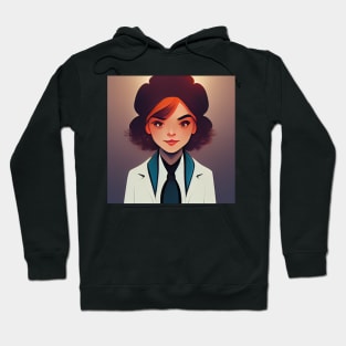 Female scientist | Comics style Hoodie